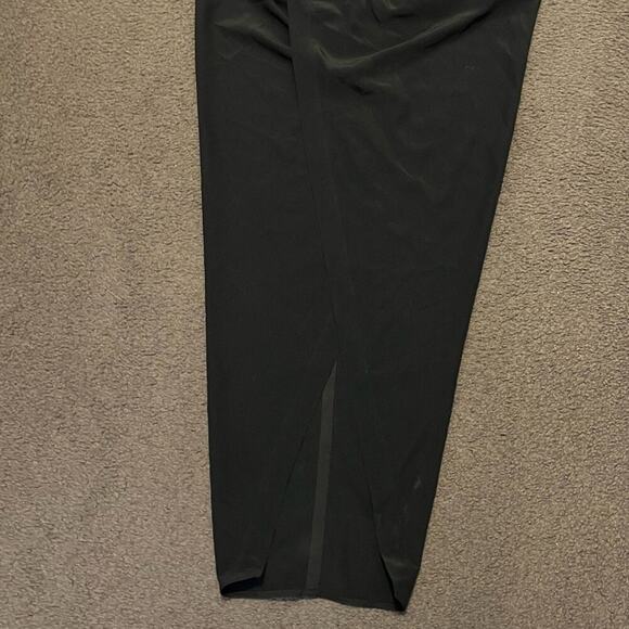 Rick Owens Dirt Silk Beaded Neck Black Maxi Dress - Picture 11 of 14